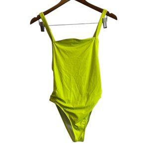 Simons Green One Piece Swimsuit with Adjustable Straps